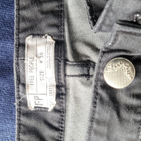 Free people black stretch skinny jean - Picture 4 of 6